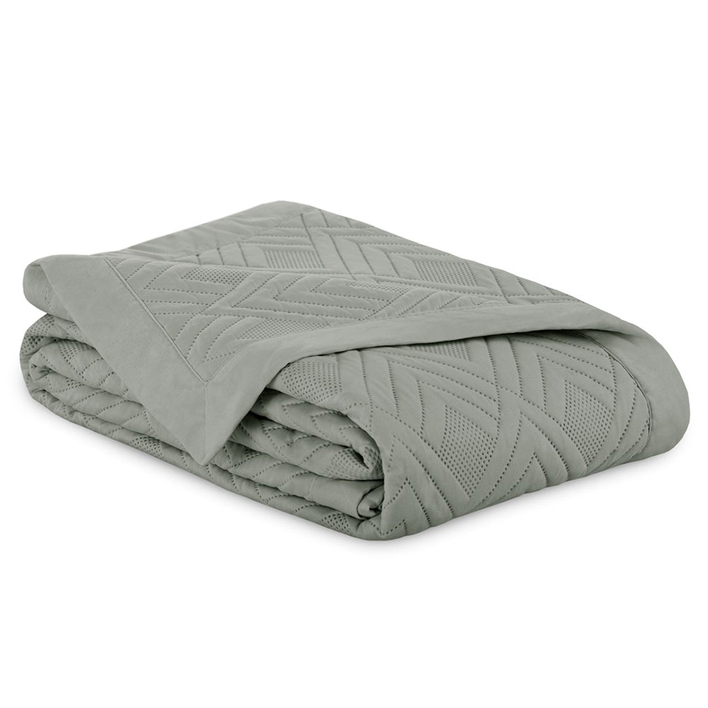 Cuvertura de pat matlasata, Ophelia, 70 g/mp, Gri