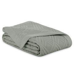 Cuvertura de pat matlasata, Ophelia, 70 g/mp, Gri