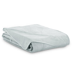 Cuvertura de pat din catifea stil modern, Palsha, 180 g/m2, gri