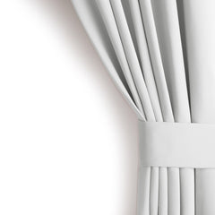 Draperie blackout cu inele, Juliette, densitate 230 g/mp, alb, 1 buc