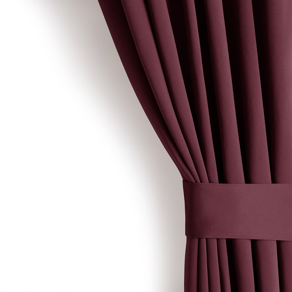Draperie blackout cu rejansa multifunctionala, fagure si ate, Juliette, densitate 230 g/mp, bordeaux, 1 buc