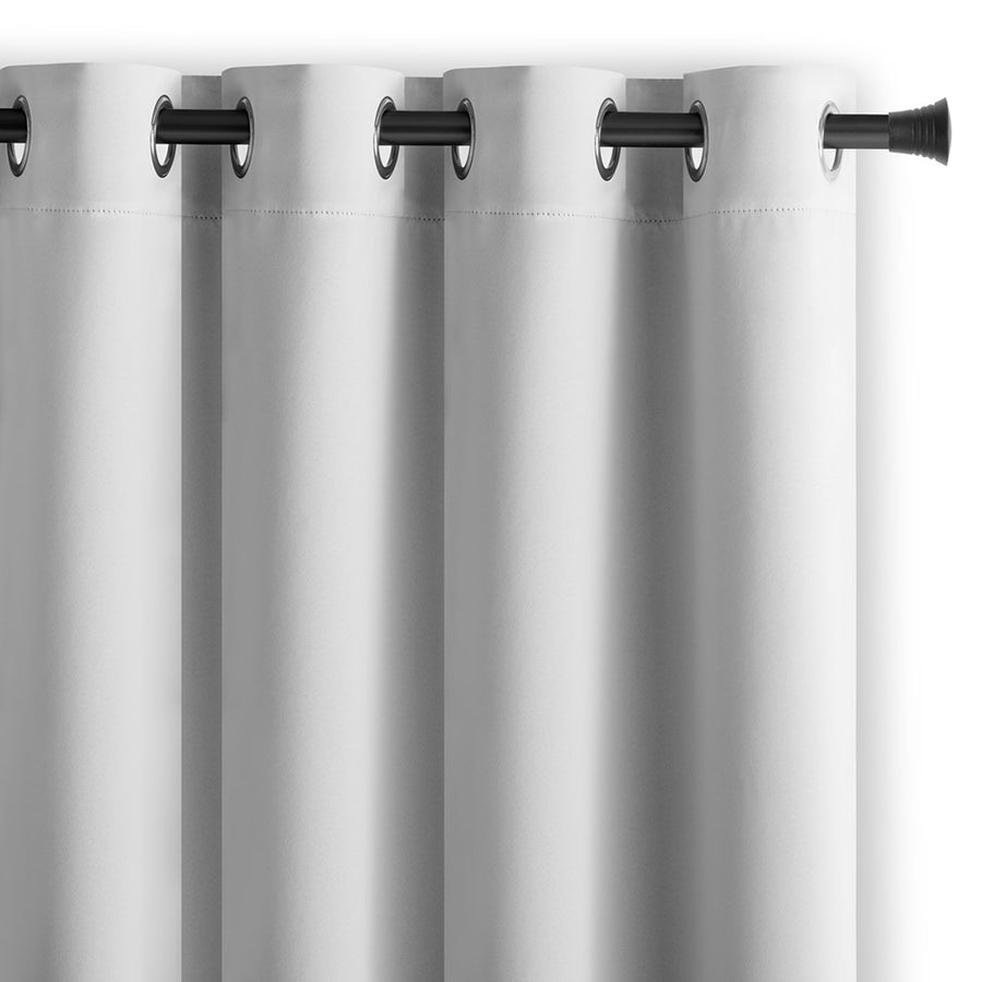 Draperie blackout cu inele, Juliette, densitate 230 g/mp, alb, 1 buc