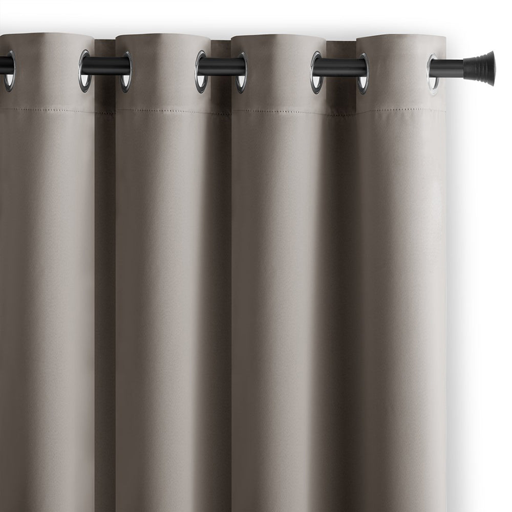 Draperie blackout cu inele, Juliette, densitate 230 g/mp, bej, 1 buc