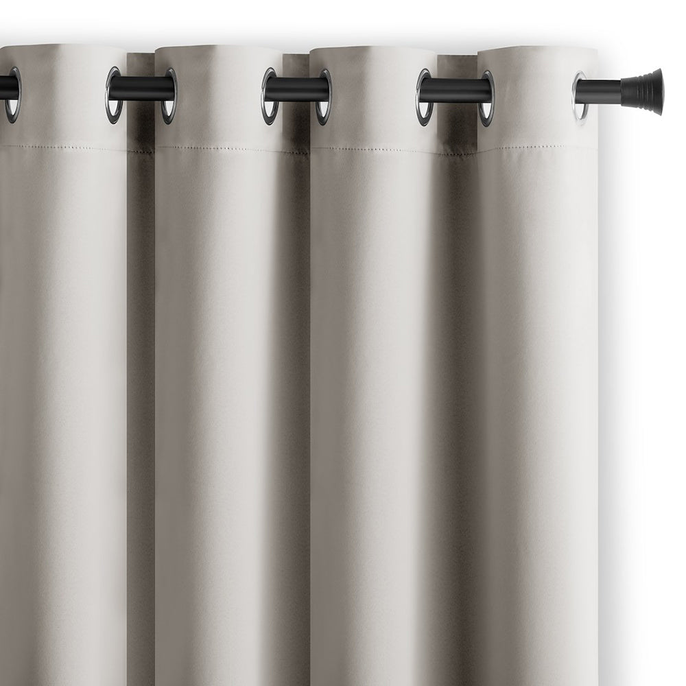 Draperie blackout cu inele, Juliette, densitate 230 g/mp, bej deschis, 1 buc