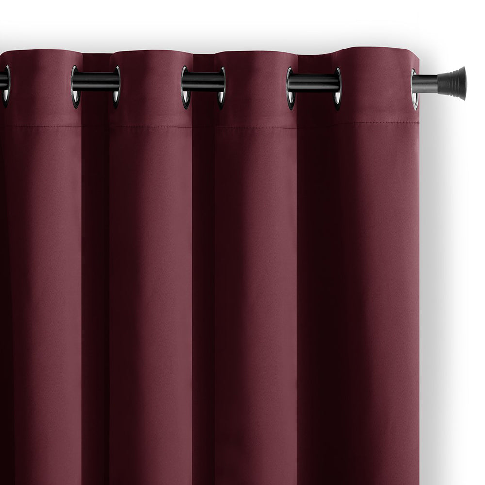 Draperie blackout cu inele, Juliette, densitate 230 g/mp, bordeaux, 1 buc