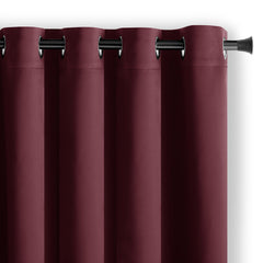 Draperie blackout cu inele, Juliette, densitate 230 g/mp, bordeaux, 1 buc