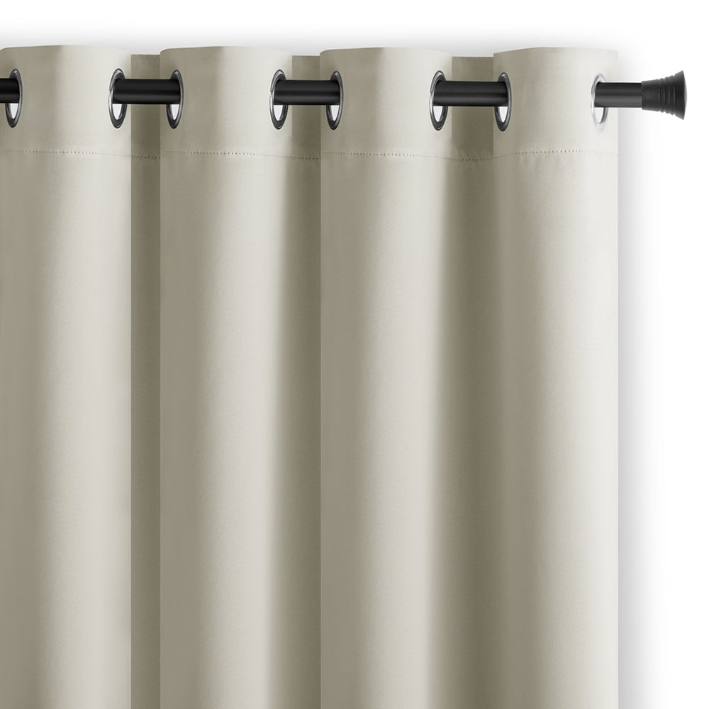 Draperie blackout cu inele, Juliette, densitate 230 g/mp, crem, 1 buc