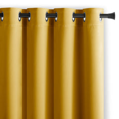 Draperie blackout cu inele, Juliette, densitate 230 g/mp, galben, 1 buc