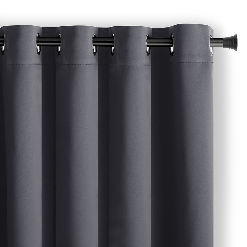 Draperie blackout cu inele, Juliette, densitate 230 g/mp, gri, 1 buc
