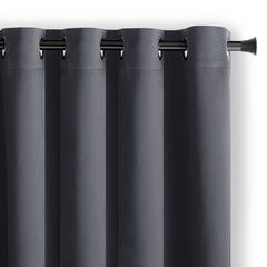 Draperie blackout cu inele, Juliette, densitate 230 g/mp, gri, 1 buc