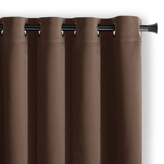 Draperie blackout cu inele, Juliette, densitate 230 g/mp, maro, 1 buc