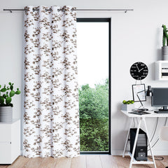 Draperie blackout cu inele, Serenity, densitate 200 g/mp, bej, 1 buc
