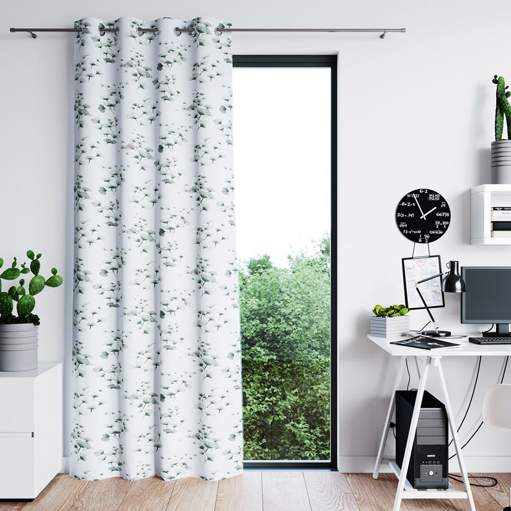 Draperie blackout cu inele, Serenity, densitate 200 g/mp, vernil, 1 buc