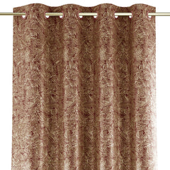 Draperie blackout cu inele stil glamour, Veras, densitate 230 g/mp, rosu, 1 buc