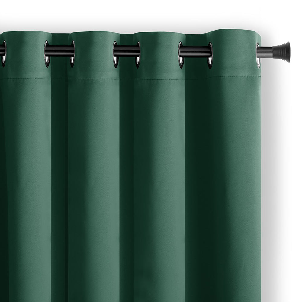 Draperie blackout cu inele, Juliette, densitate 230 g/mp, verde, 1 buc