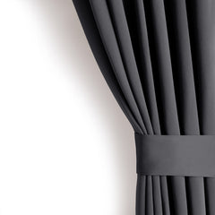 Draperie blackout cu inele, Juliette, densitate 230 g/mp, gri, 1 buc