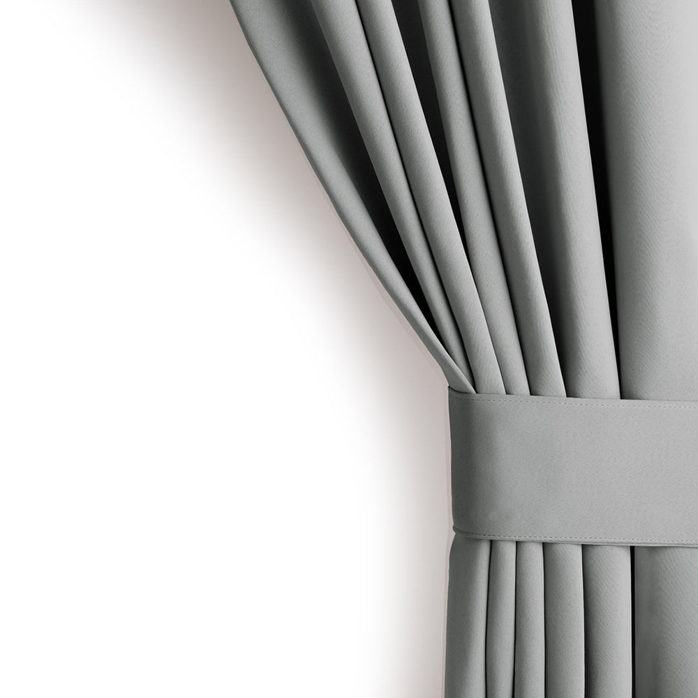 Draperie blackout cu inele, Juliette, densitate 230 g/mp, gri deschis, 1 buc