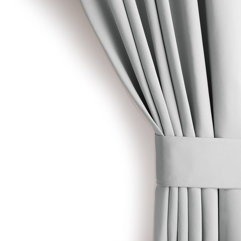 Draperie blackout cu rejansa multifunctionala, fagure si ate, Juliette, densitate 230 g/mp, gri pastel, 1 buc