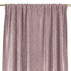 Draperie blackout cu rejansa stil glamour, Caspe, densitate 230 g/mp, roz, 1 buc