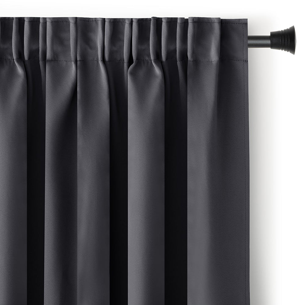 Draperie blackout cu rejansa multifunctionala, fagure si ate, Juliette, densitate 230 g/mp, gri, 1 buc