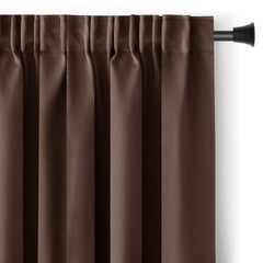 Draperie blackout cu rejansa multifunctionala, fagure si ate, Juliette, densitate 230 g/mp, maro, 1 buc