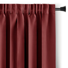 Draperie blackout cu rejansa multifunctionala, fagure si ate, Juliette, densitate 230 g/mp, rosu, 1 buc