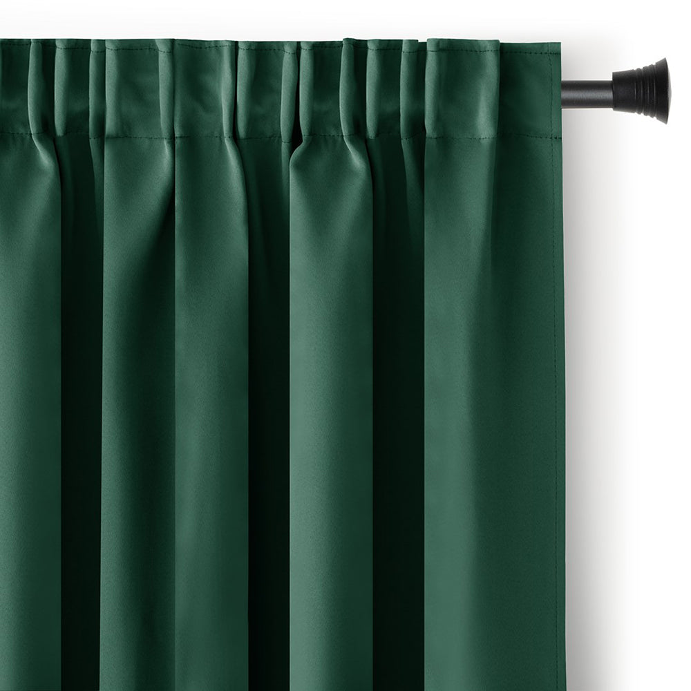 Draperie blackout cu rejansa multifunctionala, fagure si ate, Juliette, densitate 230 g/mp, verde, 1 buc