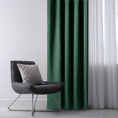 Draperie blackout cu rejansa multifunctionala, fagure si ate, Juliette, densitate 230 g/mp, verde, 1 buc