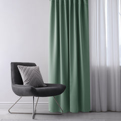 Draperie blackout cu rejansa multifunctionala, fagure si ate, Juliette, densitate 230 g/mp, vernil, 1 buc