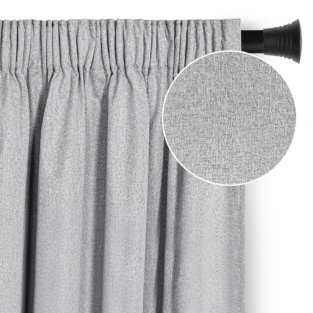 Draperie blackout cu rejansa multifunctionala, Kelme, densitate 200 g/m2, gri