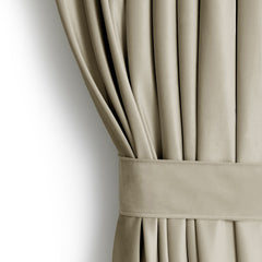 Draperie din catifea cu rejansa multifunctionala, fagure si ate, Velvet, opacitate 77%, densitate 210 g/mp, Bej clasic, 1 buc