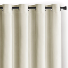 Draperie din catifea cu inele, Velvet, densitate 210 g/mp, opacitate 77%, Crem, 1 buc