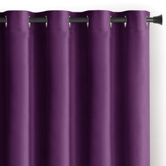 Draperie din catifea cu inele, Velvet, densitate 210 g/mp, opacitate 77%, Mov, 1 buc