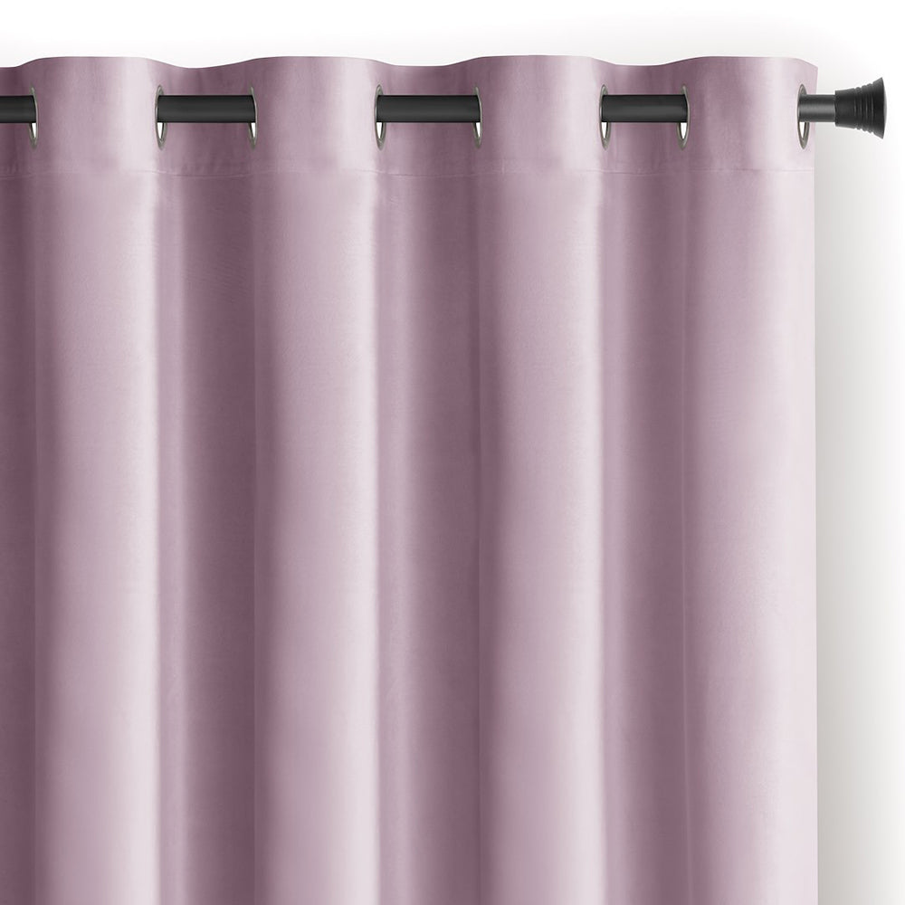Draperie din catifea cu inele, Velvet, densitate 210 g/mp, opacitate 77%, Pink, 1 buc