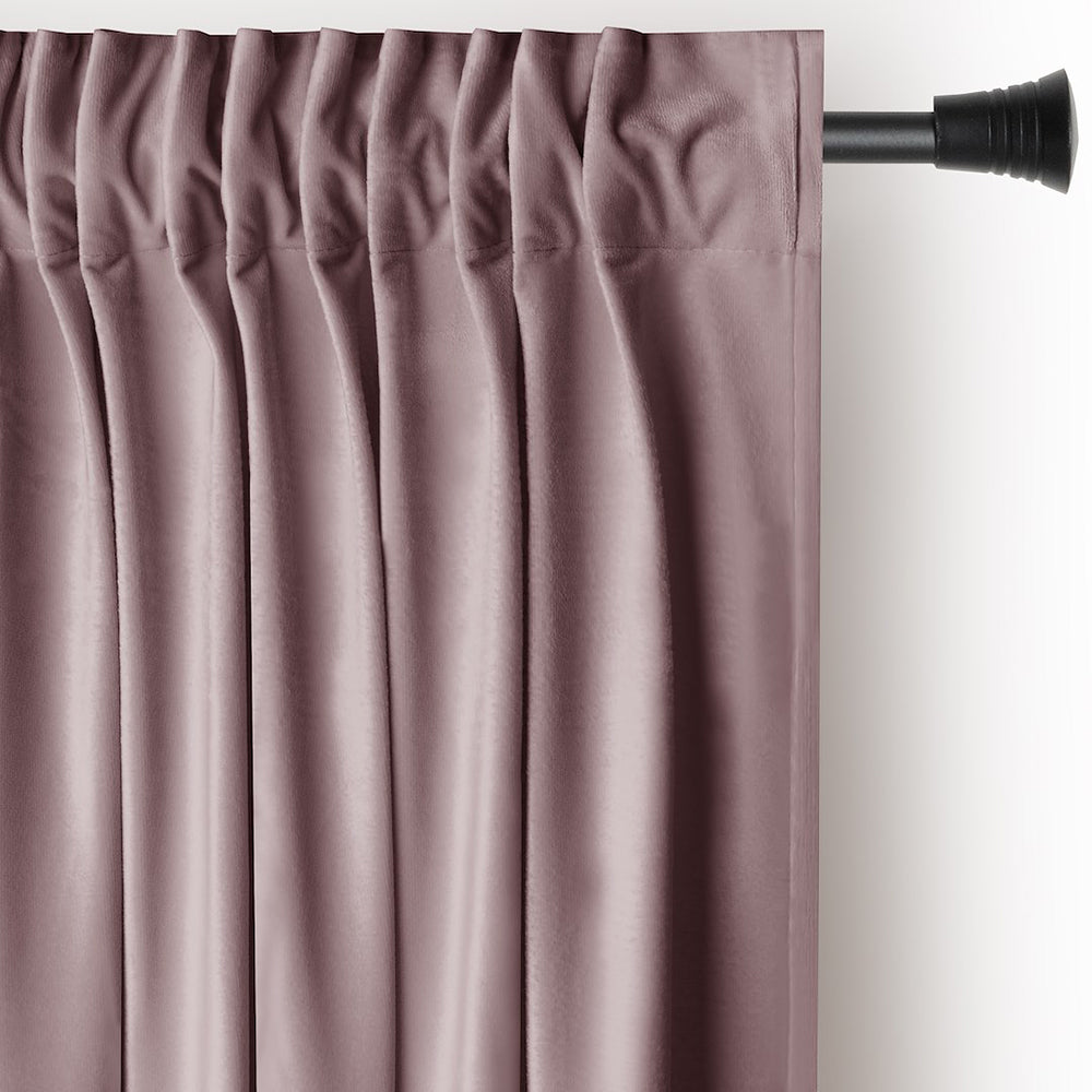 Draperie din catifea cu rejansa multifunctionala, Velvet, opacitate 77%, densitate 210 g/mp, Bej inchis, 1 buc
