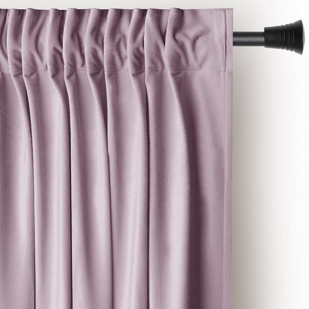 Draperie din catifea cu rejansa multifunctionala, fagure si ate, Velvet, opacitate 77%, densitate 210 g/mp, Pink, 1 buc