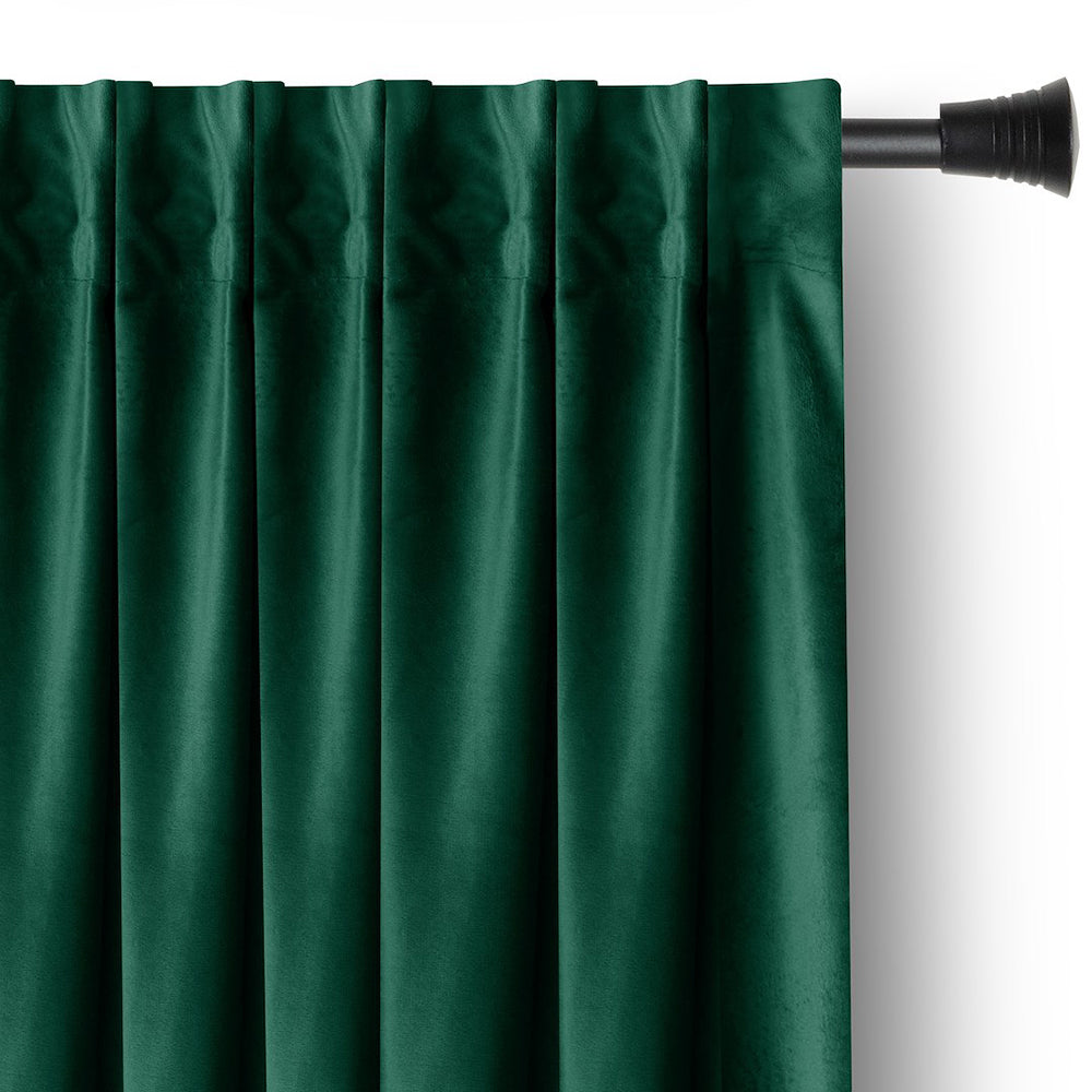 Draperie din catifea cu rejansa multifunctionala, Velvet, opacitate 77%, densitate 210 g/mp, Verde, 1 buc