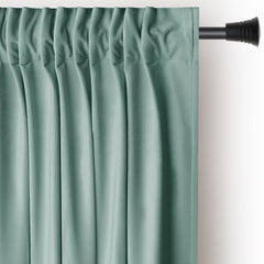 Draperie din catifea cu rejansa multifunctionala, Velvet, opacitate 77%, densitate 210 g/mp, Vernil, 1 buc