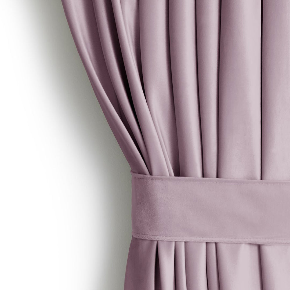 Draperie din catifea cu inele, Velvet, densitate 210 g/mp, opacitate 77%, Pink, 1 buc