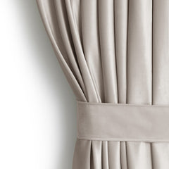 Draperie din catifea cu rejansa multifunctionala, Velvet, opacitate 77%, densitate 210 g/mp, Sandbeige, 1 buc
