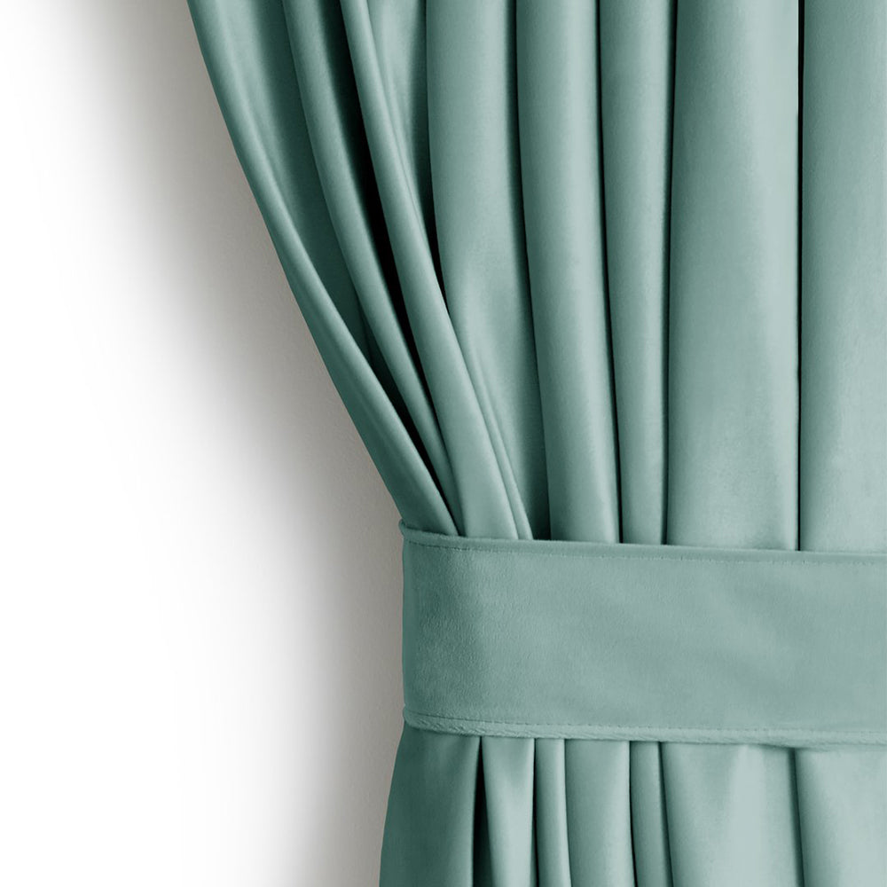 Draperie din catifea cu inele, Velvet, densitate 210 g/mp, opacitate 77%, Vernil, 1 buc