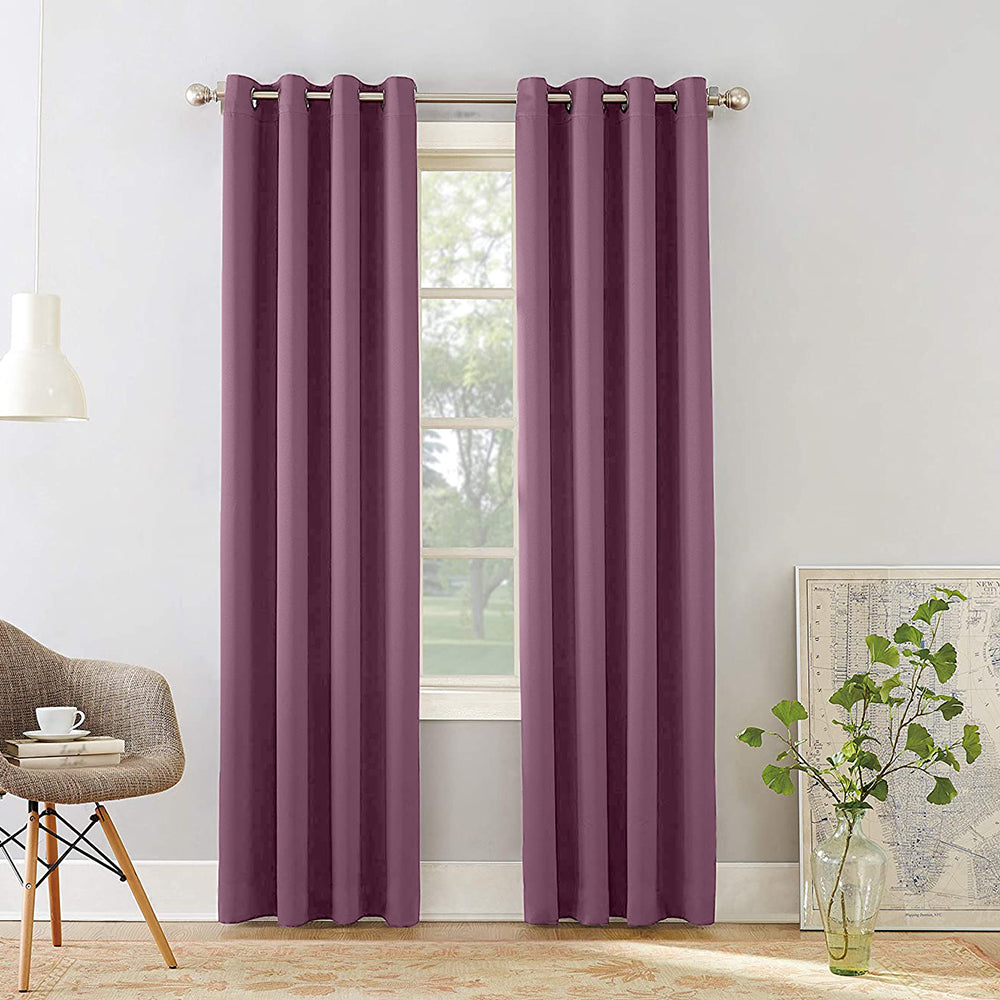 Draperie blackout cu inele, Juliette, densitate 230 g/mp, Lila