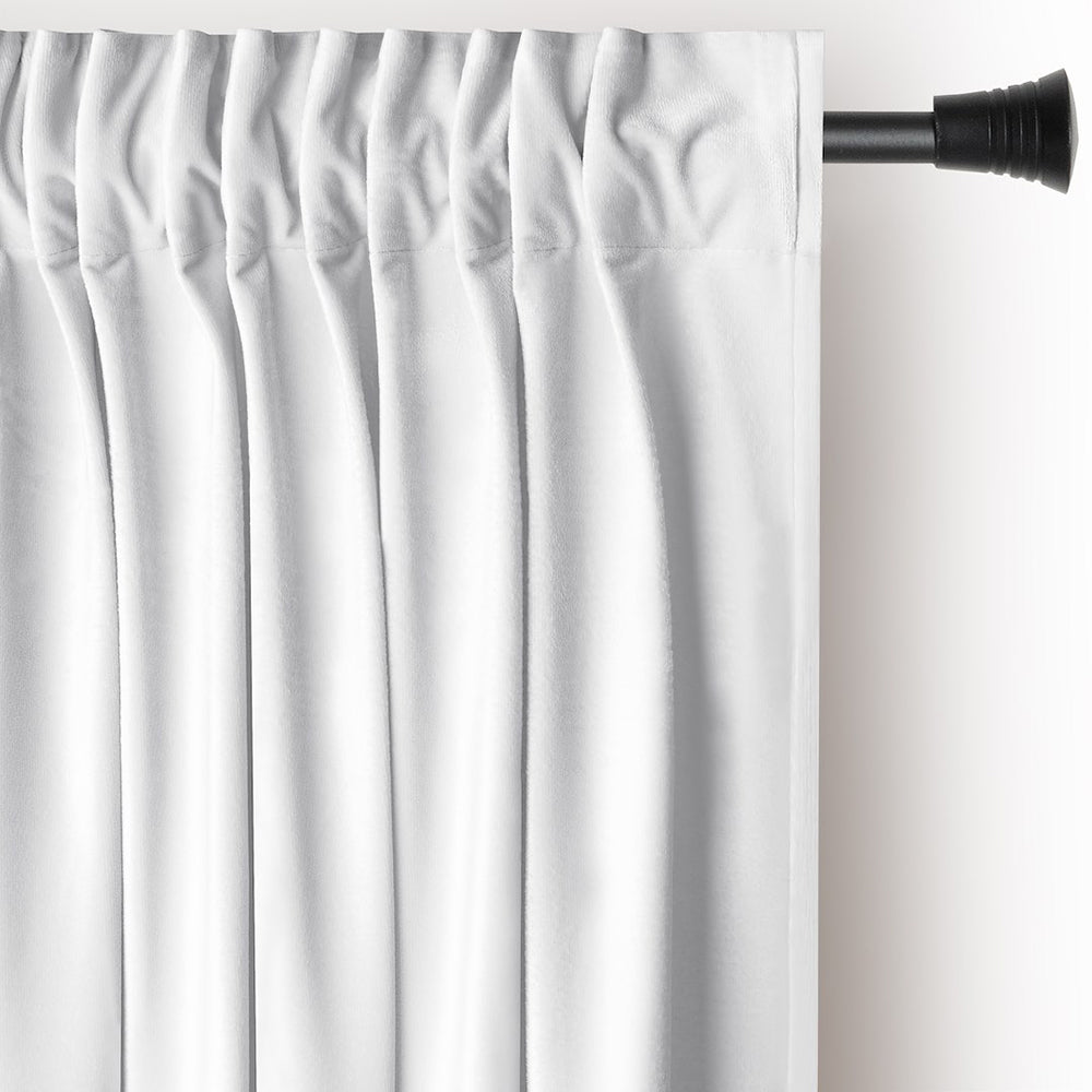 Draperie din catifea cu rejansa multifunctionala, fagure si ate, Velvet, opacitate 77%, densitate 210 g/mp, Alb, 1 buc
