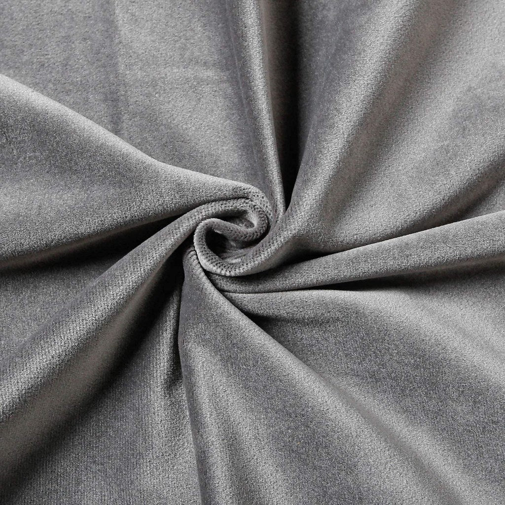 Draperie soft cu rejansa din bumbac cu 4 ate tip fagure, Super, densitate 200 g/mp, Gri