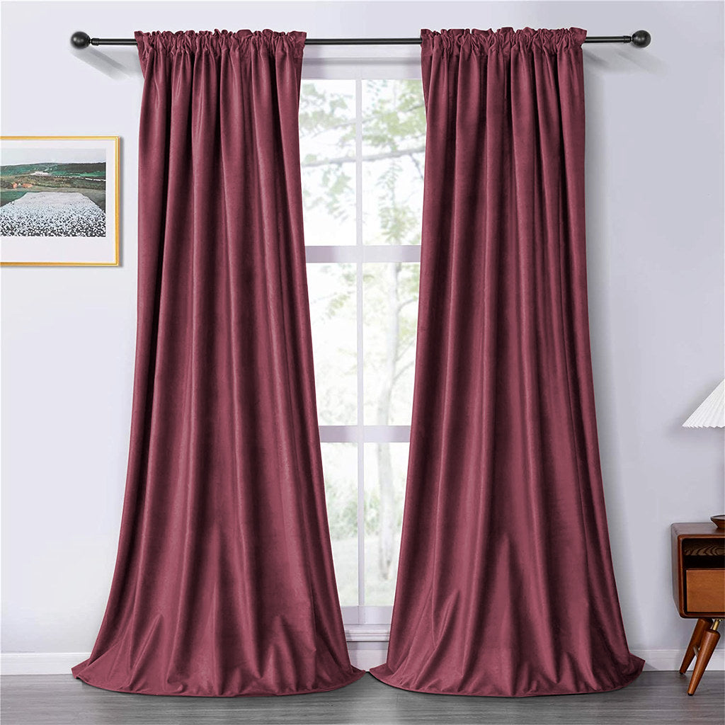 Set draperii soft cu rejansa din bumbac cu 4 ate tip fagure, Super, densitate 200 g/mp, Roz, 2 buc