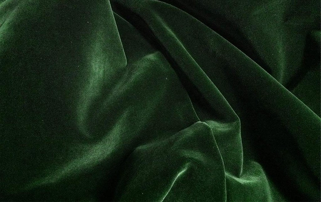 Draperie soft cu rejansa din bumbac cu 4 ate tip fagure, Super, densitate 200 g/mp, Verde