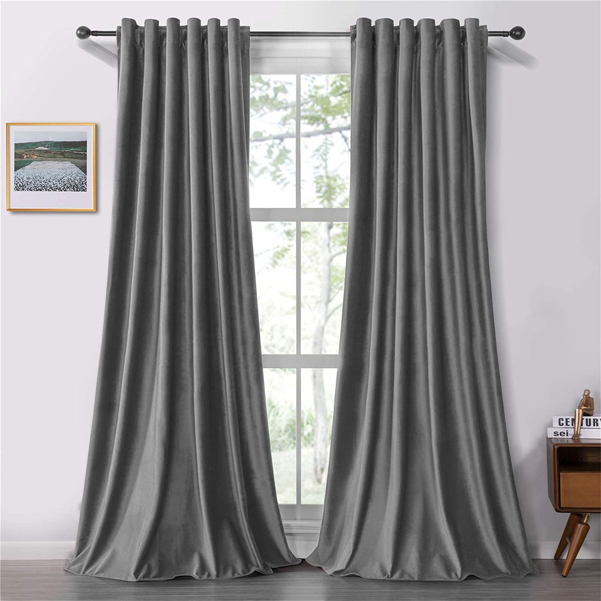 Draperie soft cu rejansa transparenta cu ate pentru galerie, Super, densitate 200 g/mp, Gri