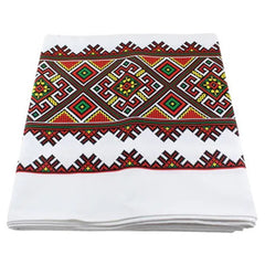 Fata de masa din bumbac 100%, Traditional negru, Negru-Portocaliu, 1 buc