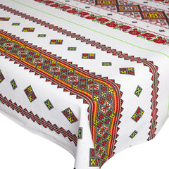 Fata de masa din bumbac 100%, Motiv traditional, Galben auriu, 1 buc
