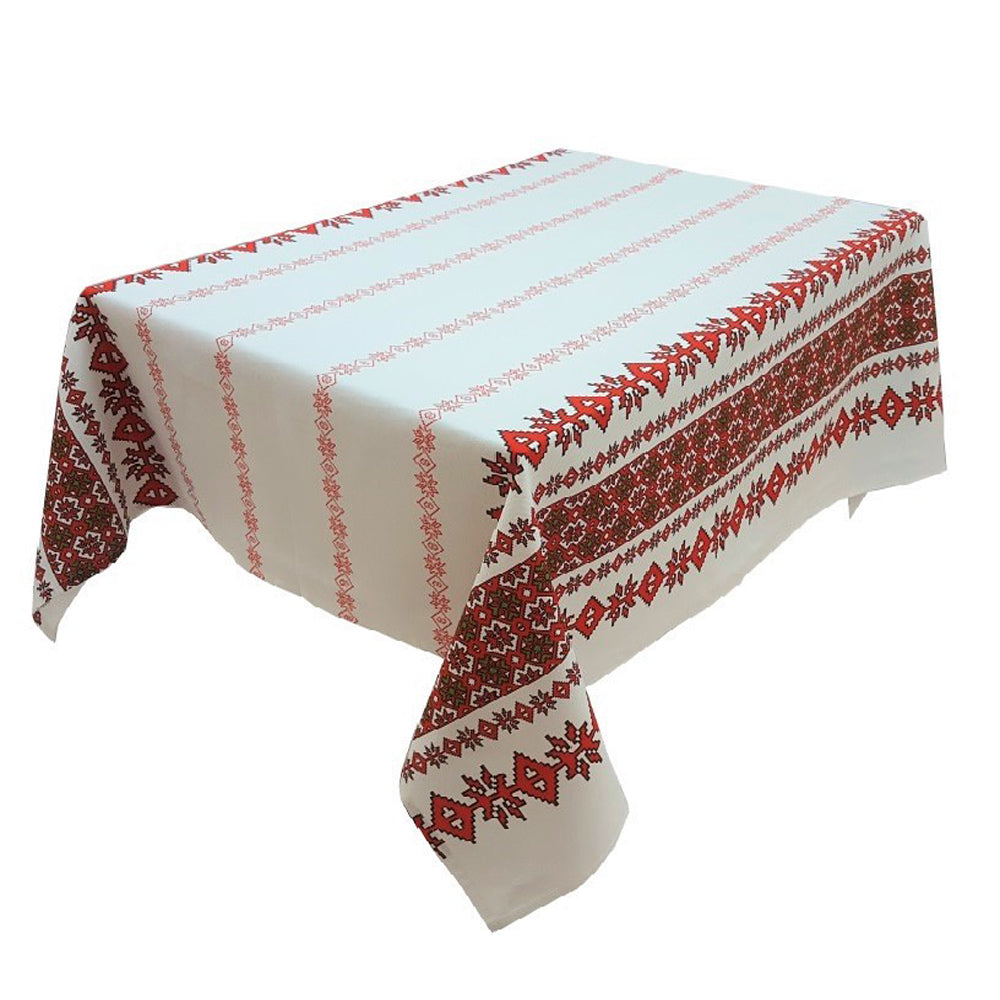 Fata de masa din bumbac 100%, Traditional rosu,  Grena, 1 buc